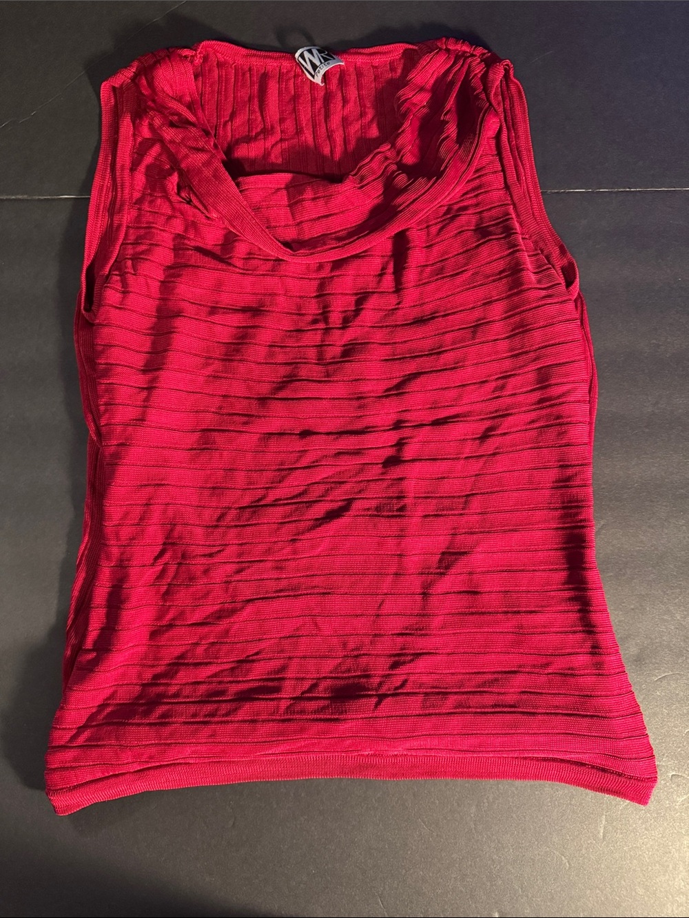 Women’s Sleeveless Ribbed Tank Top - Red